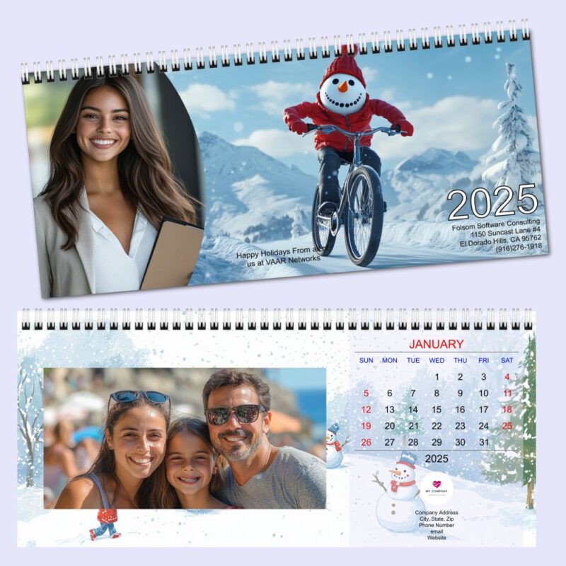 Snowman Photo Calendar